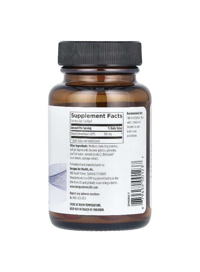 Designs For Health, DIM-Evail™, 100 mg, 60 Softgels
