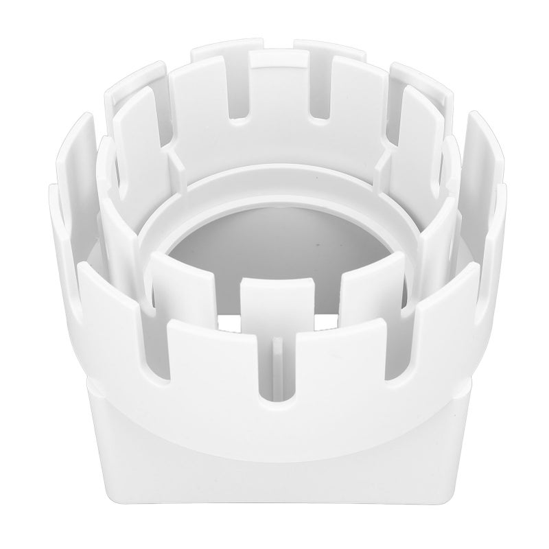 Rain Gutter Downspout Adapter 3x4 Inch PVC Square Rain Gutter to Drain Pipe Adapter for Outdoor White - Image 4