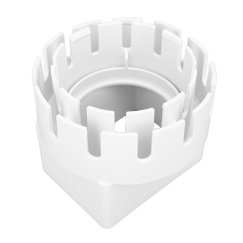 Rain Gutter Downspout Adapter 3x4 Inch PVC Square Rain Gutter to Drain Pipe Adapter for Outdoor White - Image 5