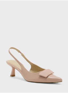 Truffle Pointy Sling Back Pump  - Image 2