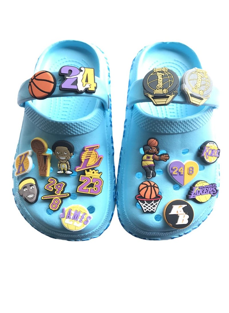 SYOSI Croc Charms Basketball Shoe Charms, Jibbitz Charms for Crocs 19 Pcs - Image 4