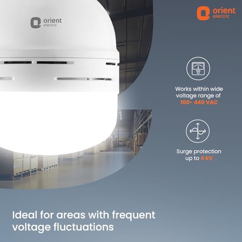 Orient Electric 30 W Emergency Inverter Rechargeable LED Bulb | Cool Day Light (6500K) | Energy Efficient | 4 Hour Battery Backup | Pack of 1 - Image 4