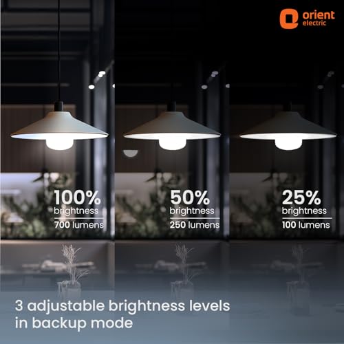 Orient Electric 30 W Emergency Inverter Rechargeable LED Bulb | Cool Day Light (6500K) | Energy Efficient | 4 Hour Battery Backup | Pack of 1 - Image 3