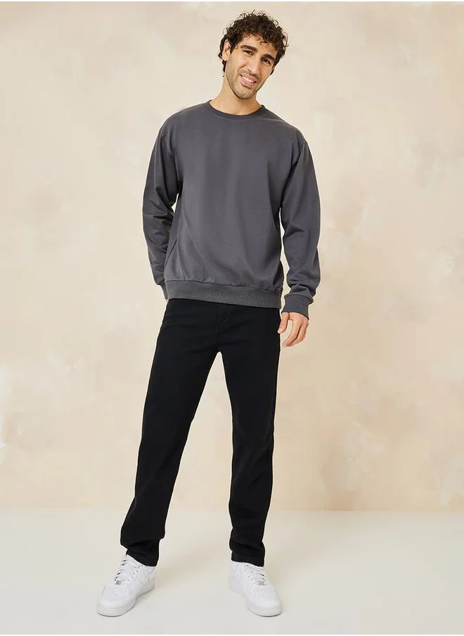 ستايلي Relaxed Fit Cotton Terry Sweatshirt