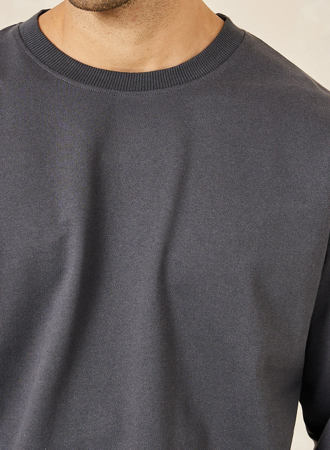 Styli Relaxed Fit Cotton Terry Sweatshirt - Image 3