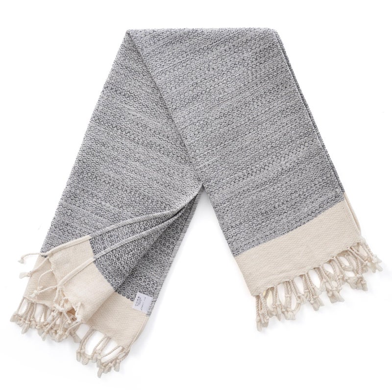 BAY LAUREL Turkish Hand Towel â€“ Pack of 2 | Soft & Absorbent Decorative Towels for Bathroom, Hand, Face, Hair, Gym, Yoga, SPA, Kitchen & Tea | Boho Decor (Gray, Diamond 15x26 Inches (Set of 2) - Image 4