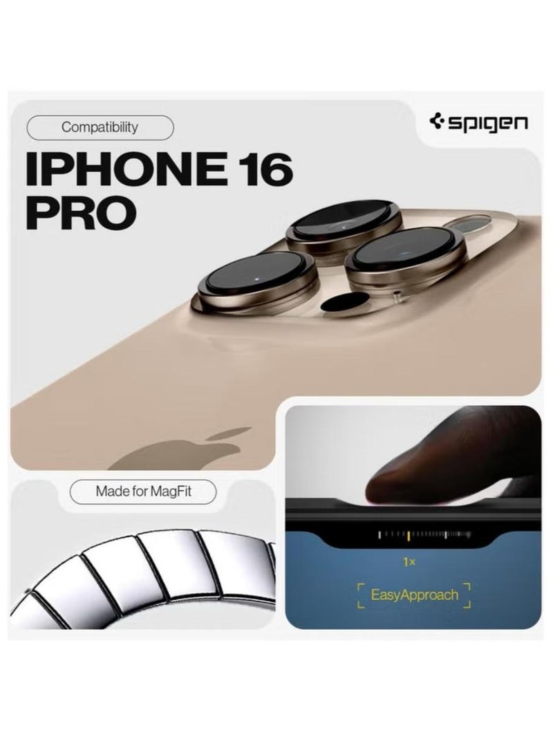 Spigen Tough Armor MagFit AI for iPhone 16 Pro Case Cover MagSafe with Kickstand (2024) - Frost Black - Image 2