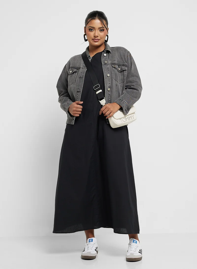 Ginger Plus Sleeveless Pocket Dress
