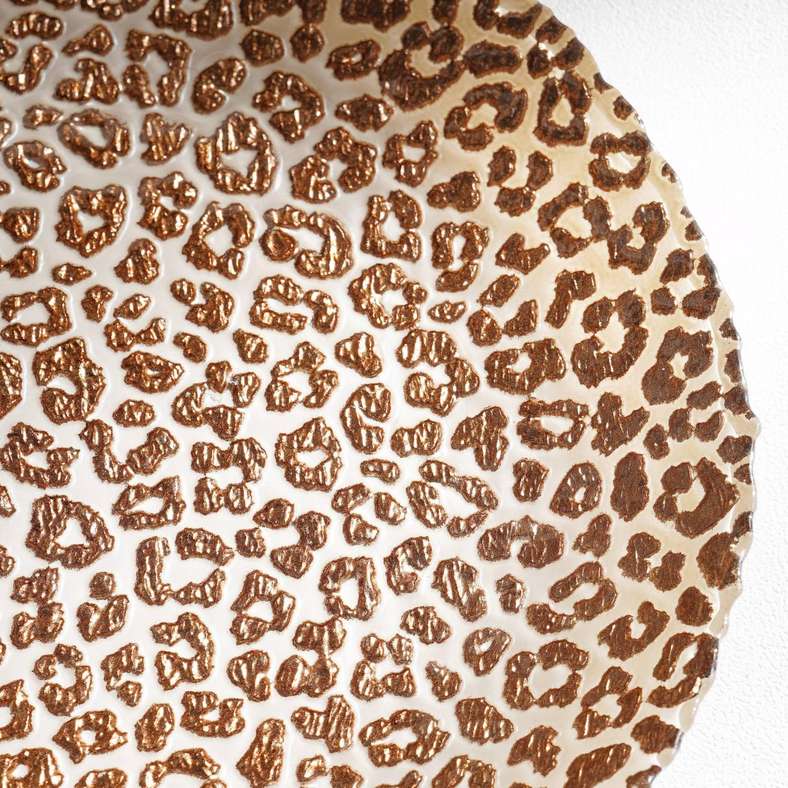 Pan Home Savanna Glass Serving Platter - Brown - Image 2