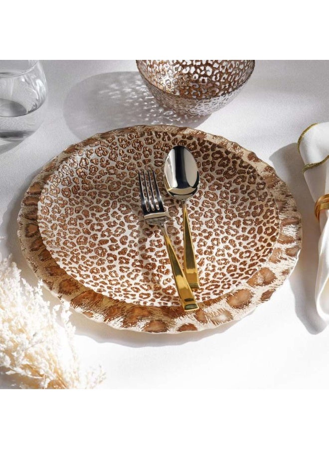 Pan Home Savanna Glass Serving Platter - Brown - Image 1