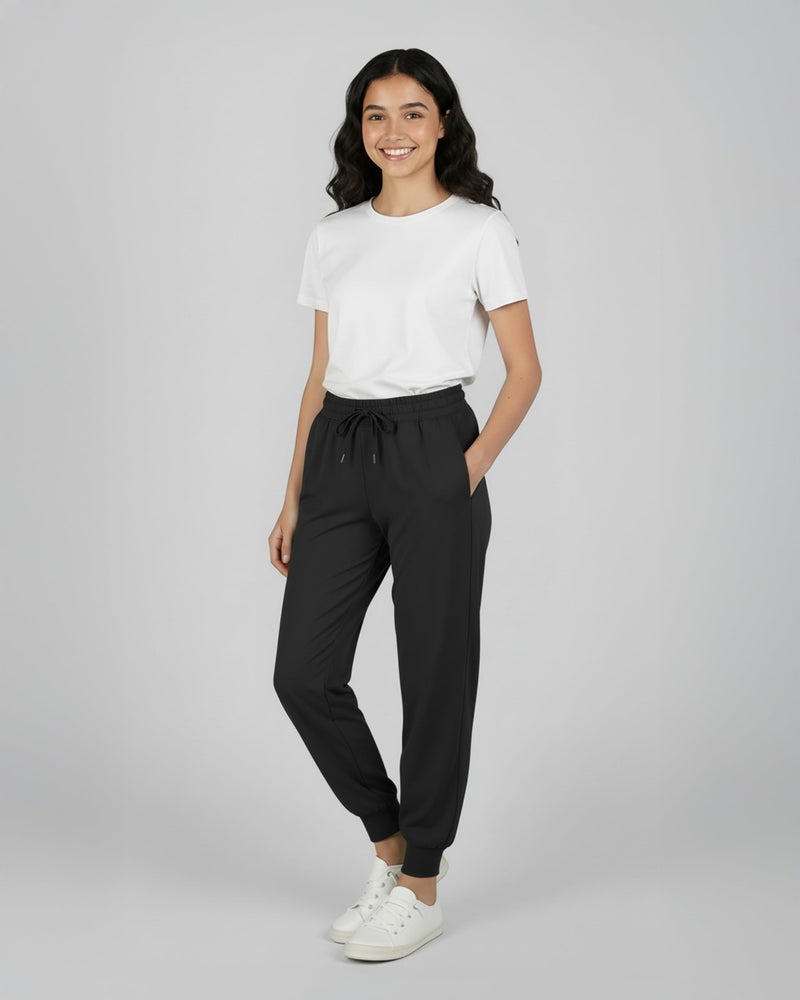REALESSENTIALS Real Essentials 3 Pack: Girls' Dry-Fit Jogger Sweatpants - Kids Teens Running Athletic Pants with Pockets -Set 7, S (8) - Image 3