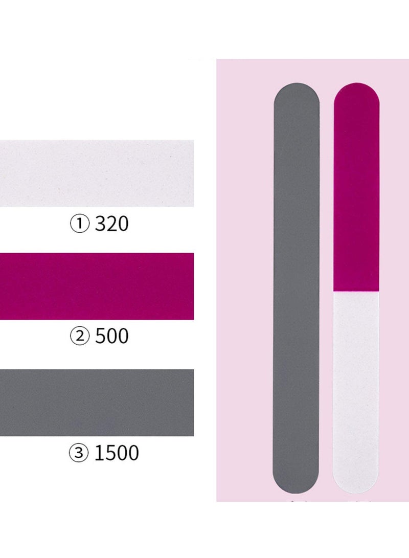 KASTWAVE Nail Files and Buffers Sets, 22pcs Professional Manicure Tools Kit with Stainless Steel Cuticle Pusher and Dead Skin Fork Nail Removal Nail Care Sets for Men Women - Image 3