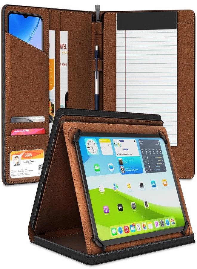 KHOMO Universal Padfolio Case - Portfolio Organizer for Tablet 8.5 up to 11 inch -PU Leather Notebook Pad Holder Folder for iPad, Air, Pro & Others - Image 1