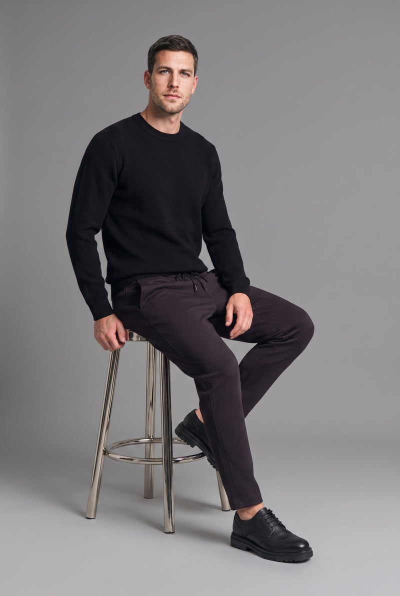 DeFacto Black Man Standard Fit Crew Neck Knit Pullover Casual - Image 5