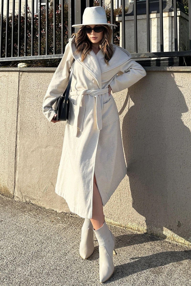 Weshaya Coat Women Ecru - Image 1