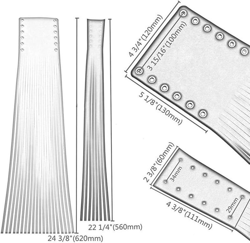 Aramox Grip Tassels - Universal 7/8in Faux Leather Hand Grips Tassel Fringe Wrap Cover for Motorcycle Brake Clutch Lever (Burgundy) - Image 3