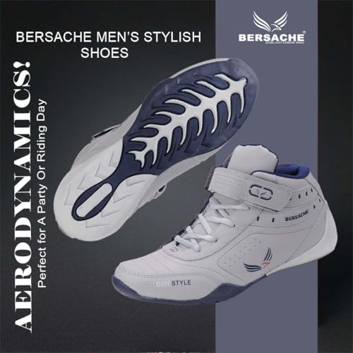 BERSACHE Premium Sports,Gym, Trending, Stylish Running Shoes For Men (Grey, 6 UK) - Image 4