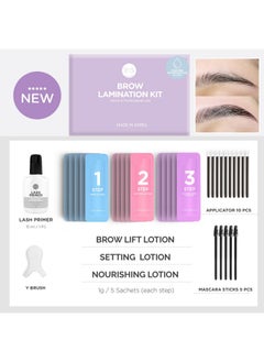 CLIONE PRIME At Home Brow Lamination Kit Diy Eyebrow Lamination Kit Professional Eye Brow Perm Kit Instant Diy Eyebrow Lift Kit For Fuller Thicker Brows Lasts For Upto 8 Weeks  - Image 2