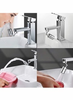 Excefore Splash Filter Faucet, Universal 720° Rotatable Faucet Sprayer Head Oxygen-Enriched Foam with 2 Water Outlet Modes 4-Layer Net Filter  - Image 4