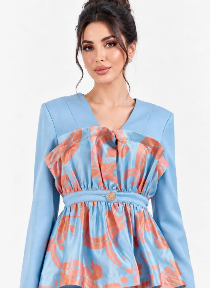 Opera Fashion Crepe & Taffeta Two-Piece Set