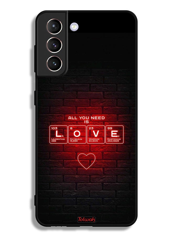 Tolwak Samsung Galaxy S21 Plus 5G Protective Case Cover All You Need Is Love - Image 3