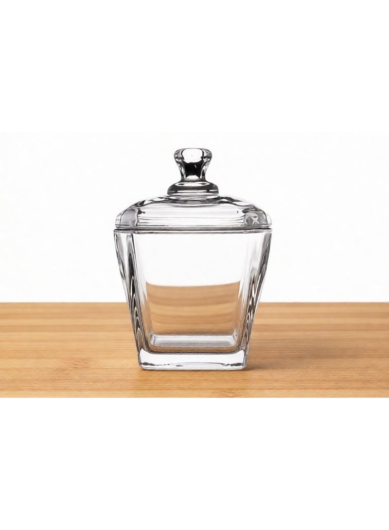Glass Sugar Bowl with Lid, Stylish Candy & Nuts Jar , Dry Fruit Serving Jar for Kitchen & Table , Sugar Holder With Lid, Sugar Bowl Glass - Image 5
