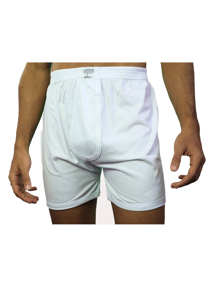 Rayan 6 - Pieces RAYAN Cotton 100% Short Boxer white - Image 3