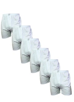 Rayan 6 - Pieces RAYAN Cotton 100% Short Boxer white  - Image 1