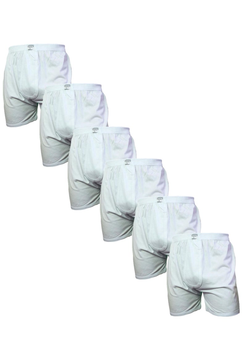 Rayan 6 - Pieces RAYAN Cotton 100% Short Boxer white - Image 1