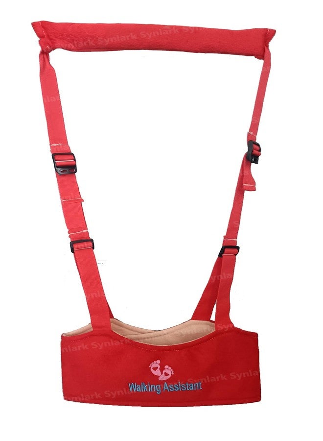 Synlark® Baby Walking Harness - Handheld Kids Walker Helper - Toddler Infant Walker Harness Assistant Belt - Child Learning Walk Support Assist Trainer Tool - for 7-24 Month Old (Red) - Image 1