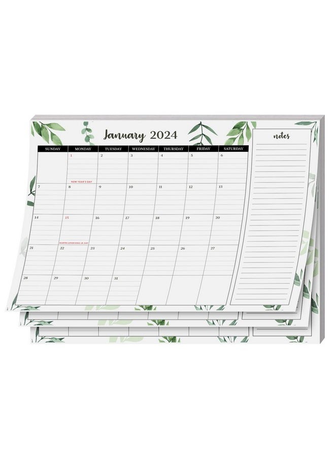 S Superfine Printing - 2024 Year Desk Calendar 11" X 8.5" Desktop Or Wall Planner, Tear-Off Pad For Easy Planning, Includes A Notes Section To Do'S Monthly Tasks For The Year Of 2024 | Runs From January 2024 - January 2025 - Image 1