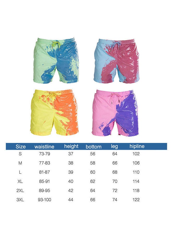 NIBEMINENT - Classic Design Color Changing Swimming Shorts Blue - Image 1