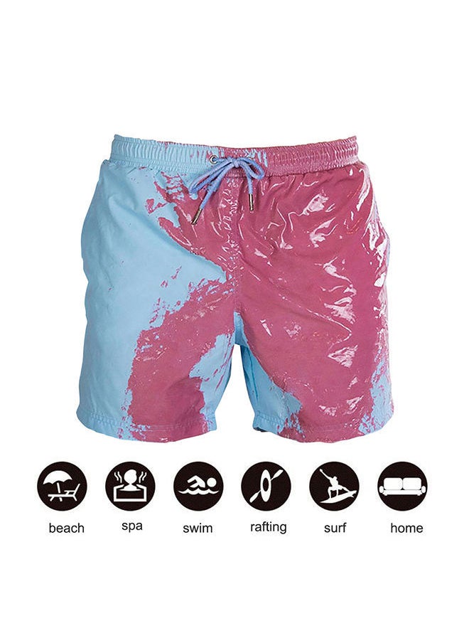 NIBEMINENT - Classic Design Color Changing Swimming Shorts Blue - Image 1