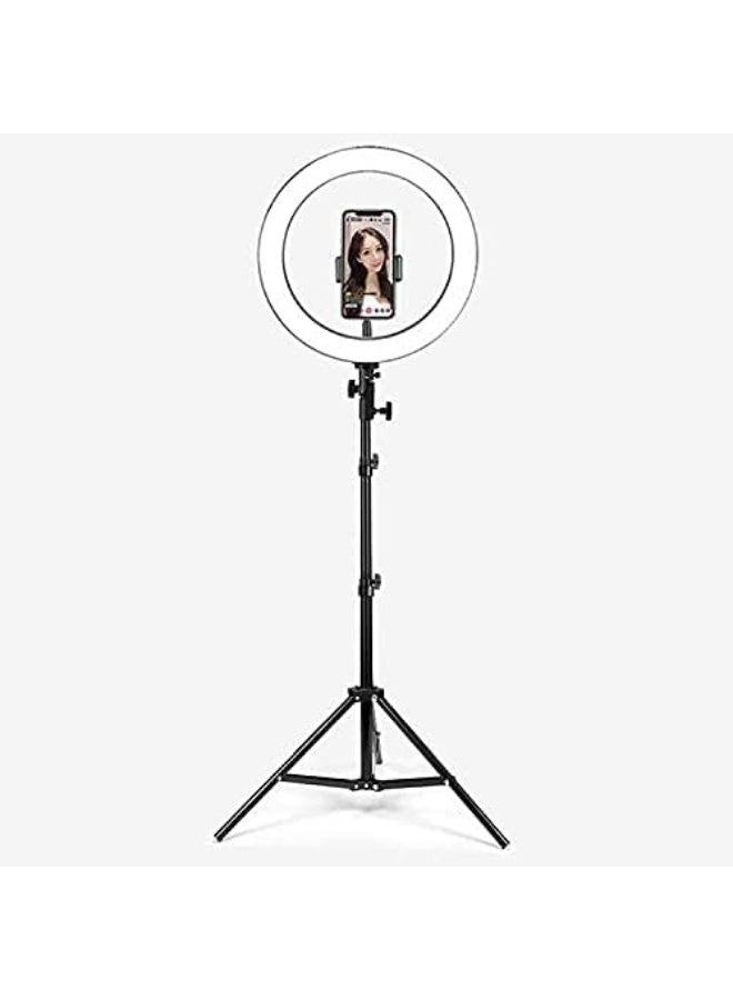 حلقة إضاءة 26 سم مع صوت USB – أبيض، إضاءة ثابتة - Image 2
