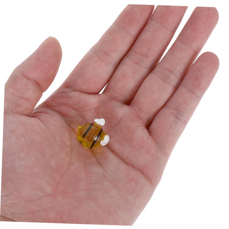 6 قطع زينة نحل العسل الذهبي المتوهج في الظلام للحرف اليدوية وحفلات المنزل - Image 5