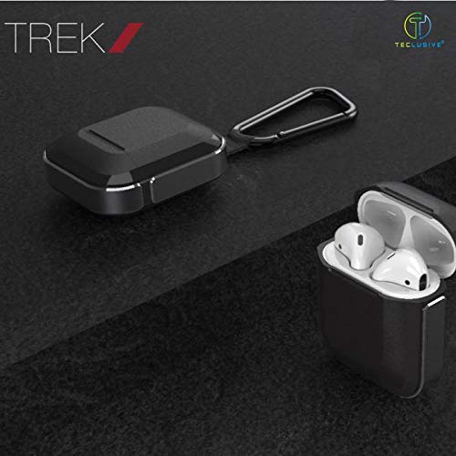 T TECLUSIVE Defense Trek Series Unbreakable Protective Case Compatible for Airpod 2 with Carabiner Hook Buckle | Tough Armor Cover with Metal Hook - Image 2