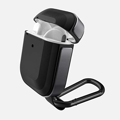 T TECLUSIVE Defense Trek Series Unbreakable Protective Case Compatible for Airpod 2 with Carabiner Hook Buckle | Tough Armor Cover with Metal Hook - Image 1