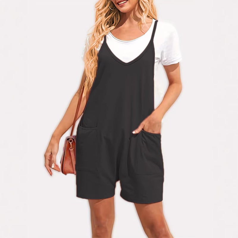 2023 Women'S Clothing Temu Trendy Zipper Pocket Sling Trousers Overalls - Image 5