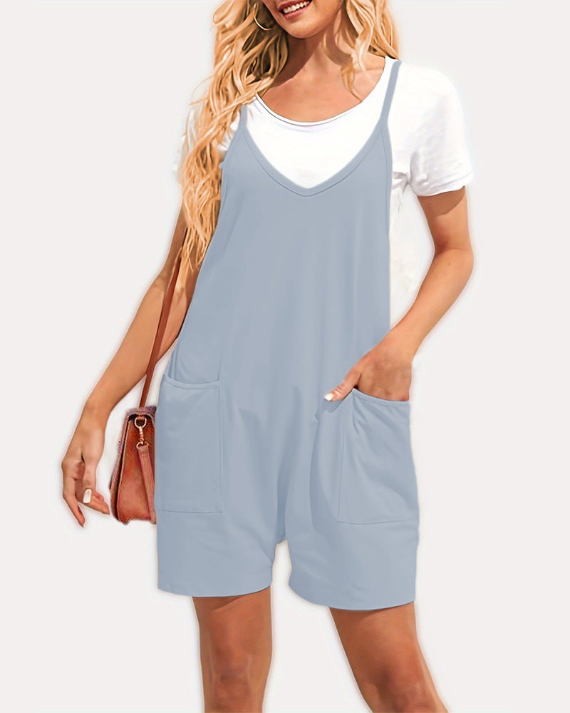 2023 Women'S Clothing Temu Trendy Zipper Pocket Sling Trousers Overalls - Image 1