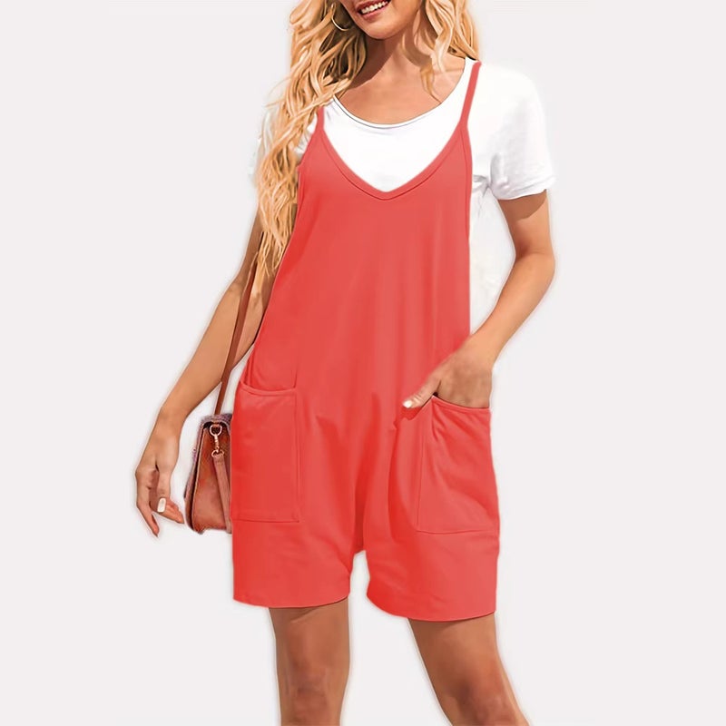 2023 Women'S Clothing Temu Trendy Zipper Pocket Sling Trousers Overalls - Image 4