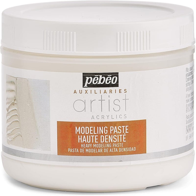 Pebeo Heavy Modeling Paste 500 ml - High Viscosity Acrylic Paste for Art and Craft - Image 1