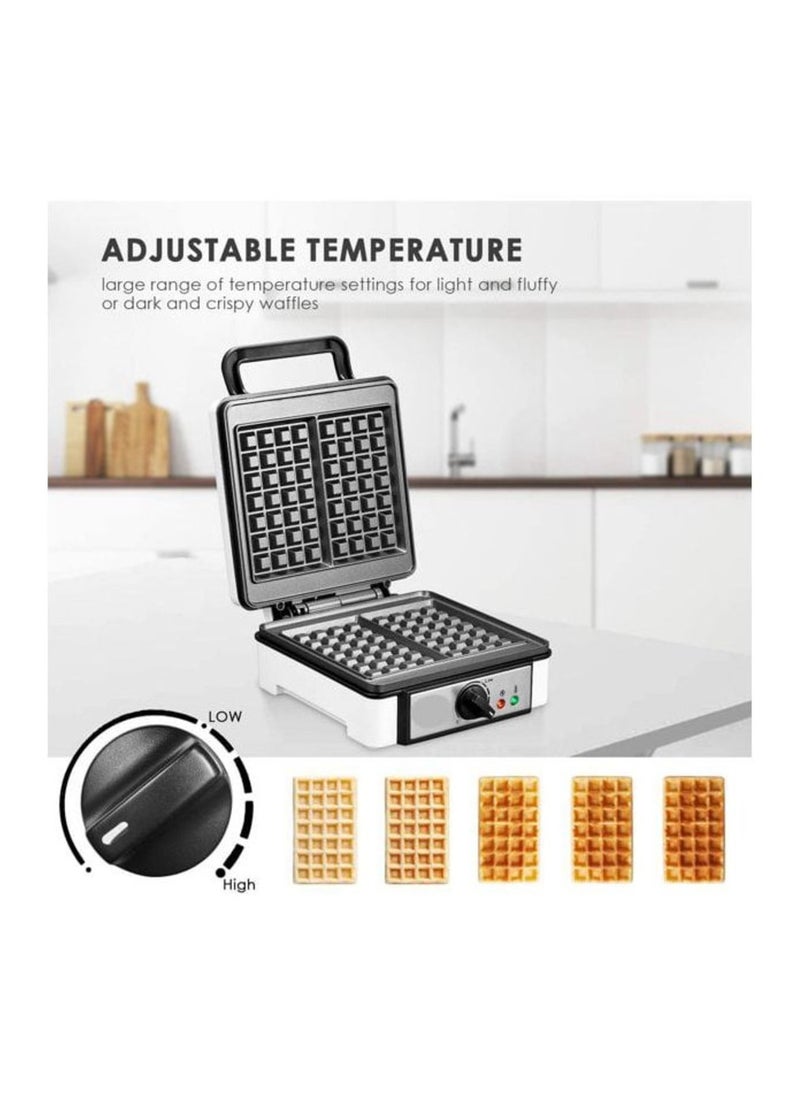 ENZO 2 Slice Waffle Maker With Adjustable Power -1200 W (ITA50036)  - Image 1