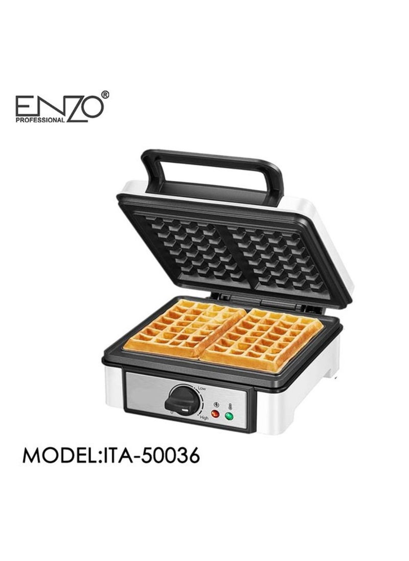 ENZO 2 Slice Waffle Maker With Adjustable Power -1200 W (ITA50036)  - Image 2