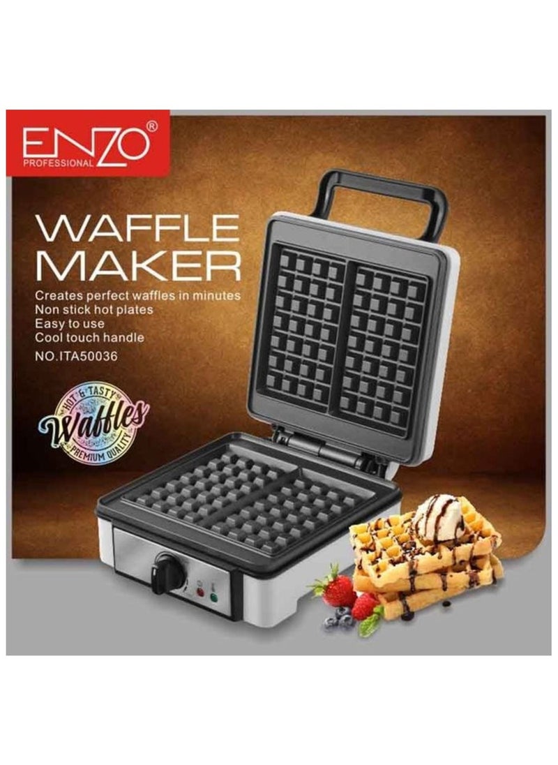 ENZO 2 Slice Waffle Maker With Adjustable Power -1200 W (ITA50036)  - Image 5