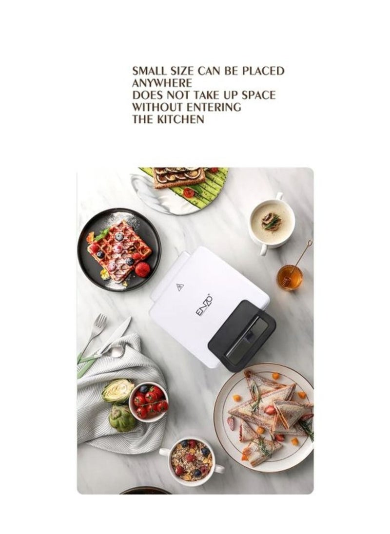 ENZO - 2 Slice Waffle Maker With Adjustable Power -1200 W (ITA50036) - Image 1