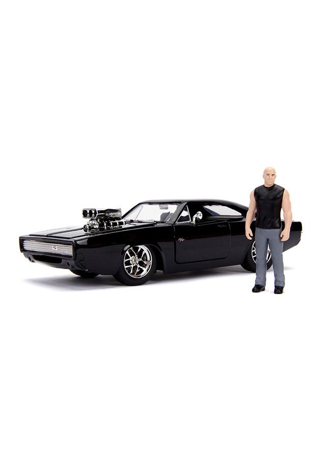 JADA - Fast And Furious Build+Collect Charger 1:24 W/ Figurine Dominic Toretto - Image 1