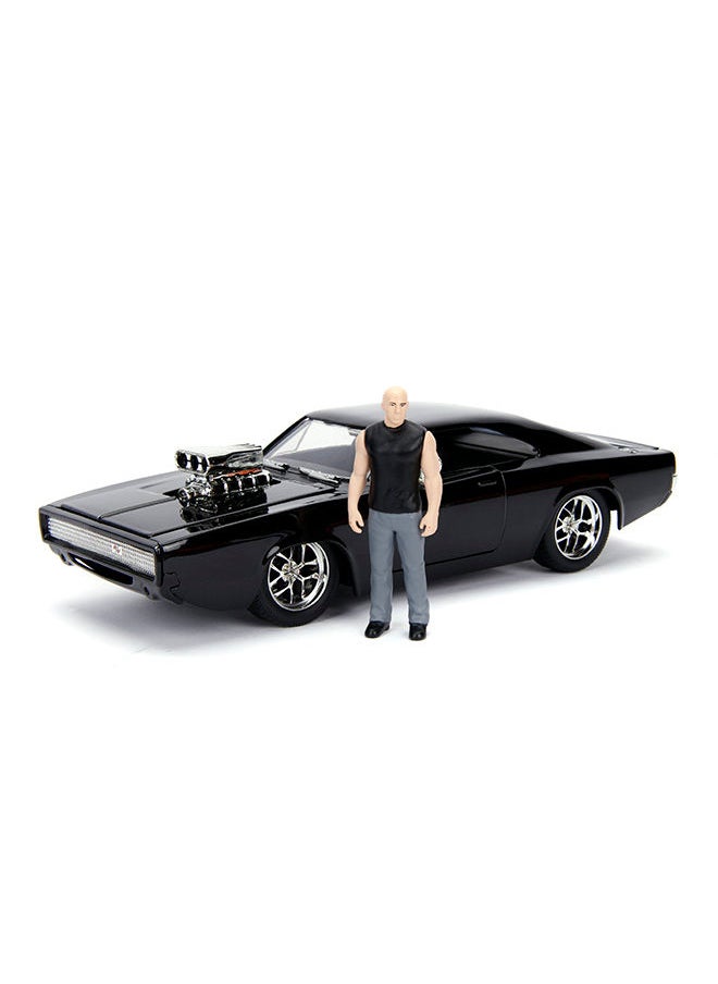 JADA - Fast And Furious Build+Collect Charger 1:24 W/ Figurine Dominic Toretto - Image 1