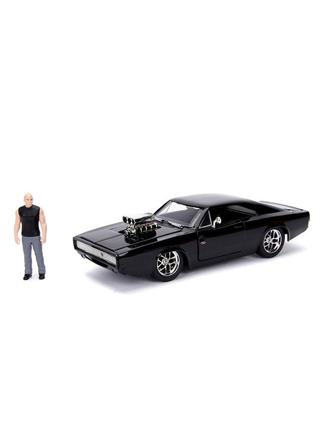 JADA - Fast And Furious Build+Collect Charger 1:24 W/ Figurine Dominic Toretto - Image 1