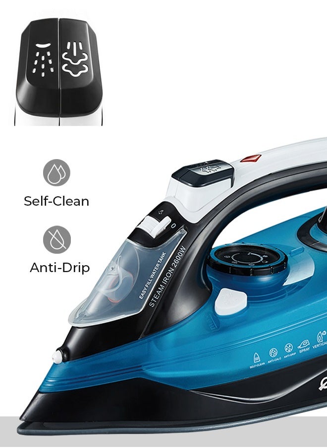 Oscar - Oscar Steam Iron OSI2323 – 2400W Ceramic Soleplate Steam Iron, Powerful Burst & Vertical Steam, 400ml Water Tank, Self-Clean & Anti-Drip, Adjustable Thermostat, Overheat Protection, 360° Swivel Cord, 1.9M Cable, 100-240V - Image 1