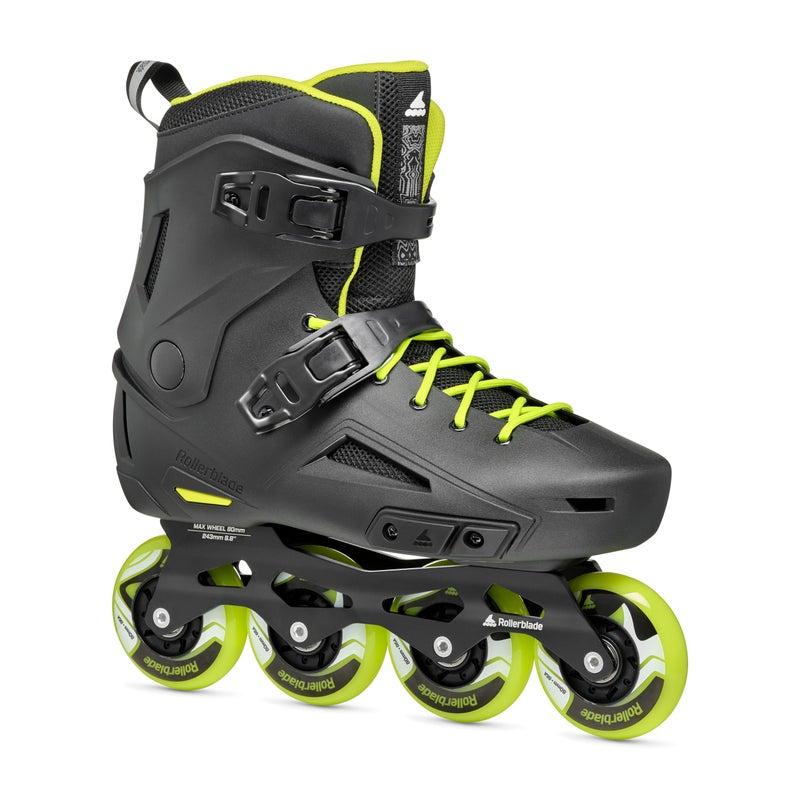 Rollerblade Lightning Mens Urban Inline Skate Black and Lime